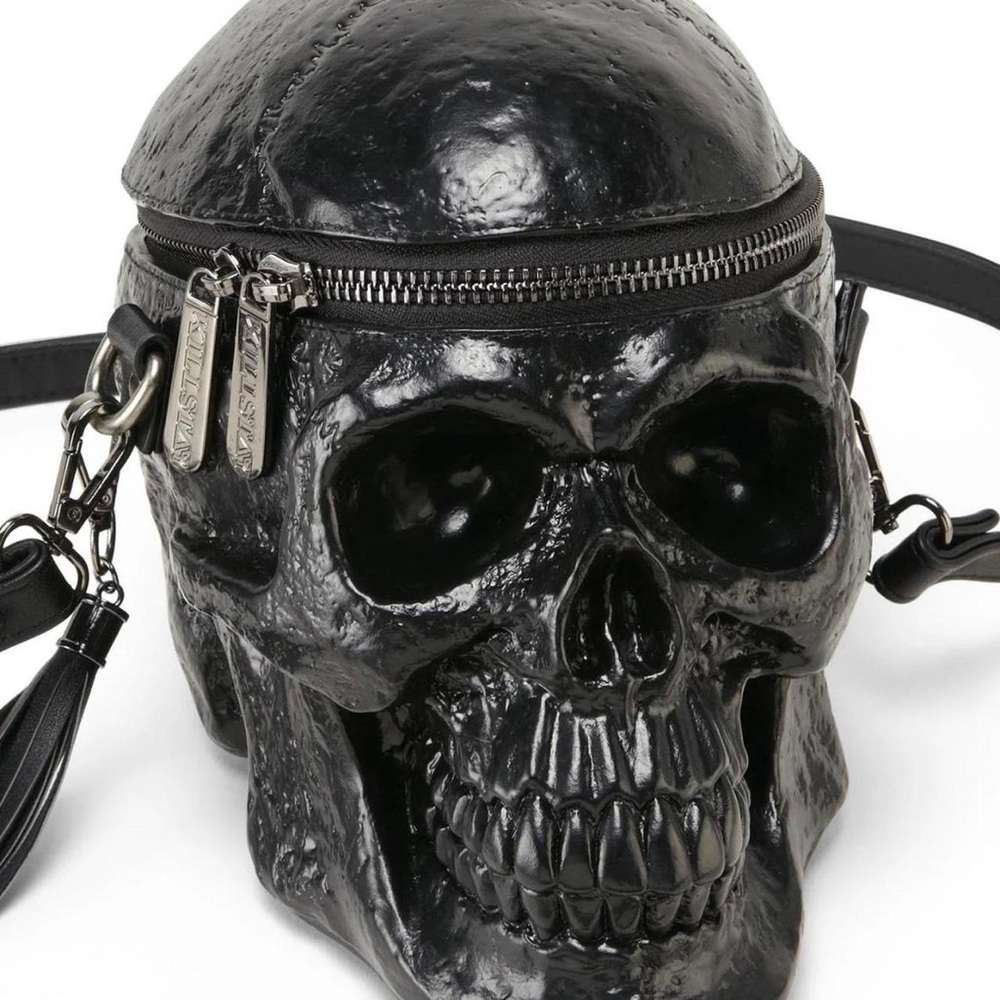 Killstar GRAVE DIGGER Skull Handbag Purse